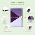 Personalized Custom Leather Goal Planner for Weekly and Monthly Planning